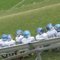 Football practice action