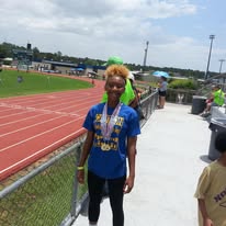 Track team with awards